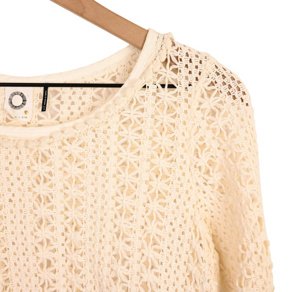 Anthropologie Crochet Fringe Top, Festival Season - Picture 3 of 6